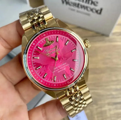 Orb-Detail Link Bracelet Watch