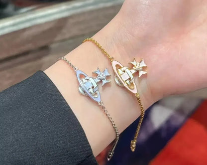 Structured Orb Link Bracelet