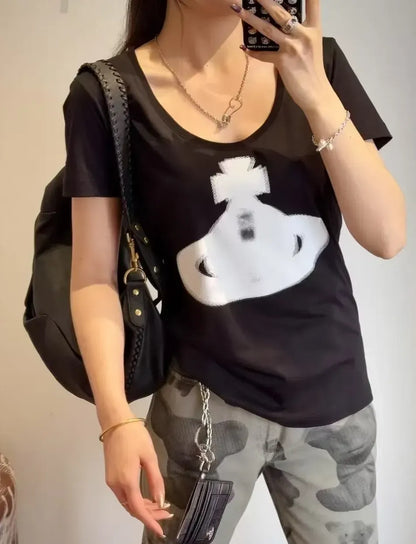 Orb Emblem Fitted T-Shirt