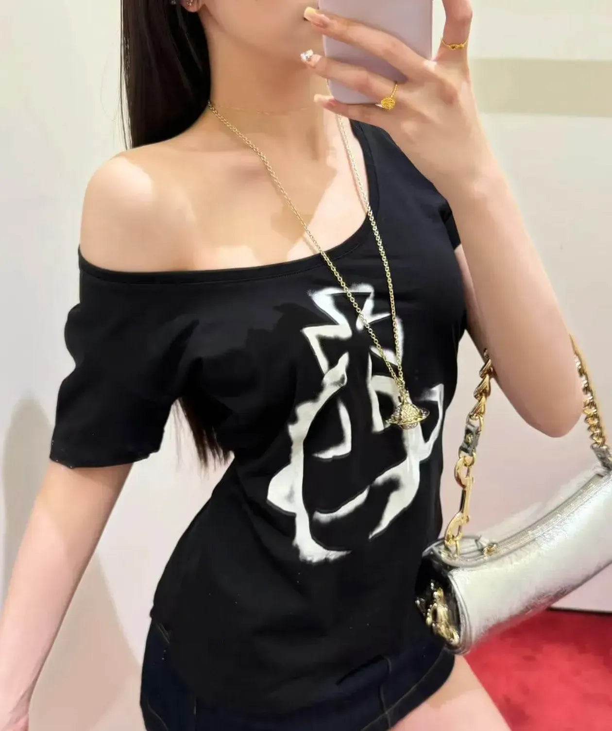 Orb Print Slim T-Shirt