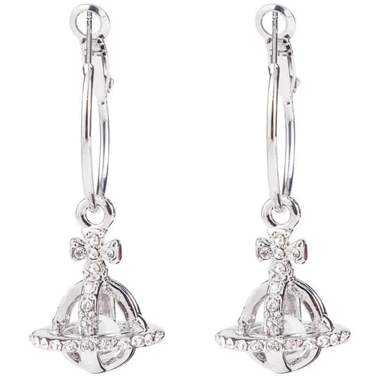 Vintage Hollow Crystal Earrings
