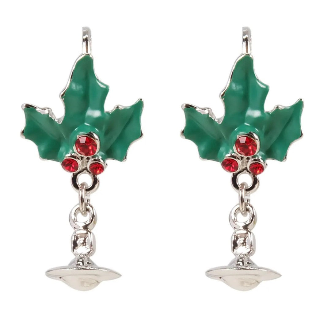 Christmas Saturn Earrings