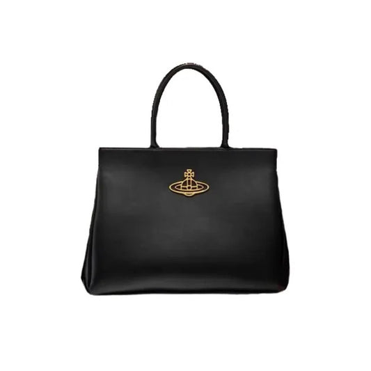 Elegant Saturn Leather Messenger